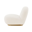 Manhattan Comfort Edina Solid Wood Frame Accent Chair in White (Set of 2)