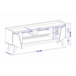 Manhattan Comfort Marcus 62.99 TV Stand with Solid Wood Legs in Beige and Nature