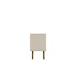 Manhattan Comfort Marcus 62.99 TV Stand with Solid Wood Legs in Beige and Nature