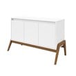 Manhattan Comfort Gales 48.50 Sideboard with Solid Wood Legs in Matte White
