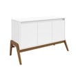 Manhattan Comfort Gales 48.50 Sideboard with Solid Wood Legs in Matte White