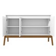 Manhattan Comfort Gales 48.50 Sideboard with Solid Wood Legs in Matte White