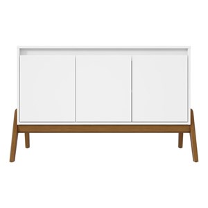 Manhattan Comfort Gales 48.50 Sideboard with Solid Wood Legs in Matte White