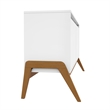 Manhattan Comfort Gales 63.32 Sideboard with Solid Wood Legs in Matte White