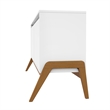 Manhattan Comfort Gales 63.32 Sideboard with Solid Wood Legs in Matte White