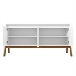 Manhattan Comfort Gales 63.32 Sideboard with Solid Wood Legs in Matte White