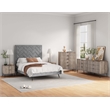 3-Piece DUMBO 5-Drawer & 6-Drawer Dressers and Nightstand in Gray