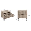3-Piece DUMBO 5-Drawer & 6-Drawer Dressers and Nightstand in Gray
