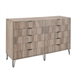 DUMBO 5-Drawer & 10-Drawer Dressers & Nightstand 2.0 Set -Gray-Engineered Wood