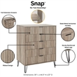 DUMBO 5-Drawer & 10-Drawer Dressers & Nightstand 2.0 Set -Gray-Engineered Wood
