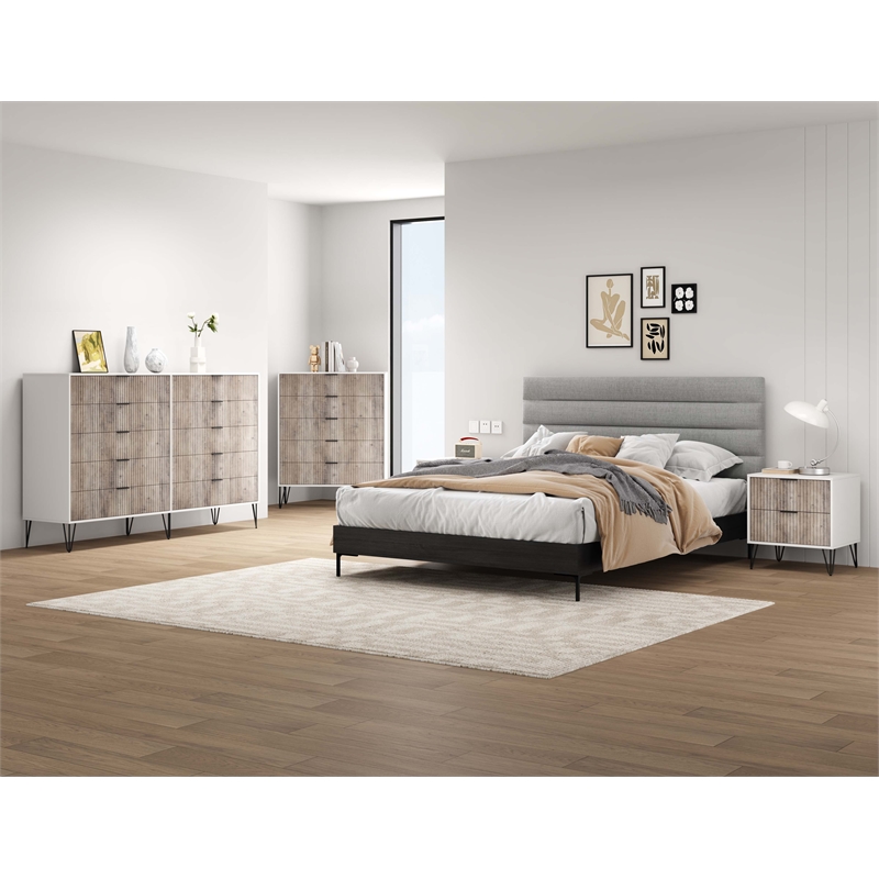 DUMBO 5-Drawer & 10-Drawer Dressers & Nightstand - Multi-Color - Engineered Wood