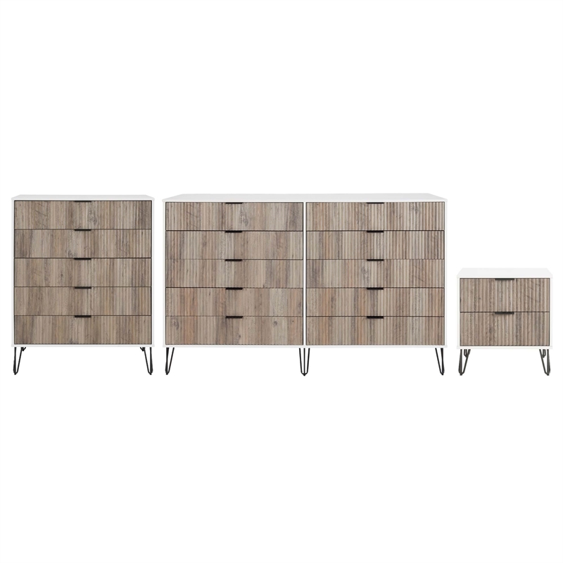 DUMBO 5-Drawer & 10-Drawer Dressers & Nightstand - Multi-Color - Engineered Wood