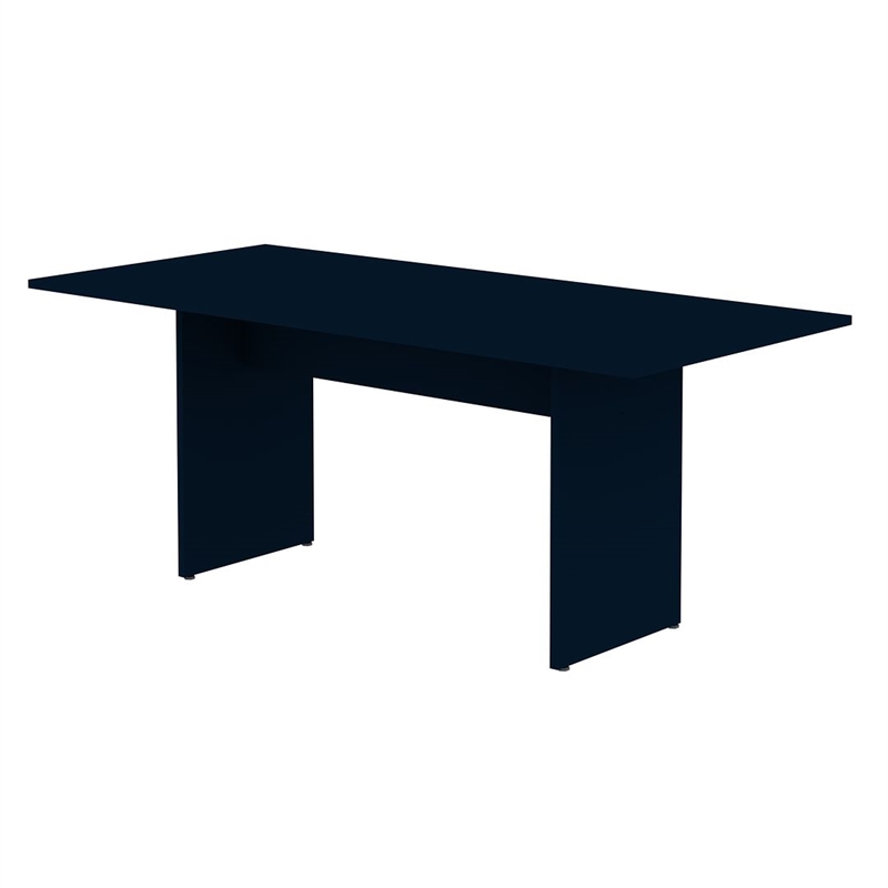 Manhattan Comfort NoMad Dining Set of 3 -Tatiana Midnight Blue - Engineered Wood