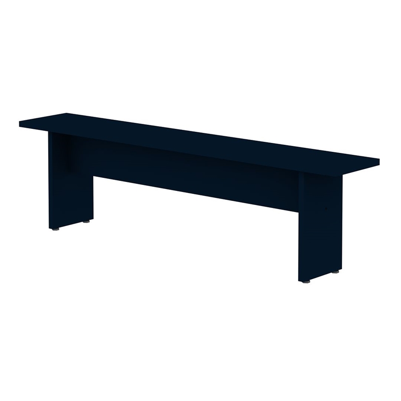 Manhattan Comfort NoMad Dining Set of 3 -Tatiana Midnight Blue - Engineered Wood