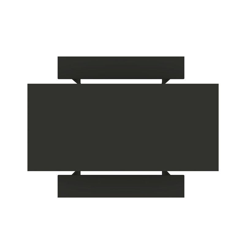 Manhattan Comfort NoMad 3-Piece Engineered Wood Dining Set in Gray