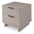 Manhattan Comfort Granville Nightstand 2.0 in Light Gray - Solid Wood - Set of 2