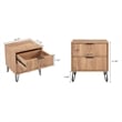 DUMBO 2.0 Engineered Wood Nightstand in Golden Brown - Set of 2