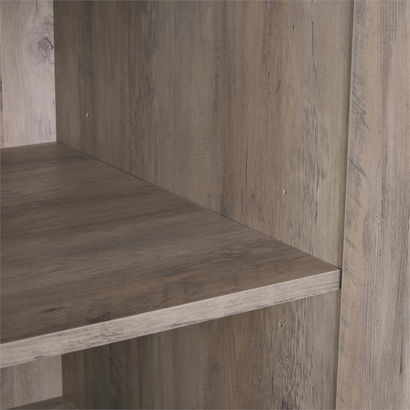 Lee Wardrobe Closet 1.0 from Engineered Wood in Gray - Set of 2