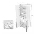 Lee Wardrobe Closet 1.0 from Engineered Wood in White - Set of 2