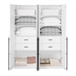 Lee Wardrobe Closet 1.0 from Engineered Wood in White - Set of 2