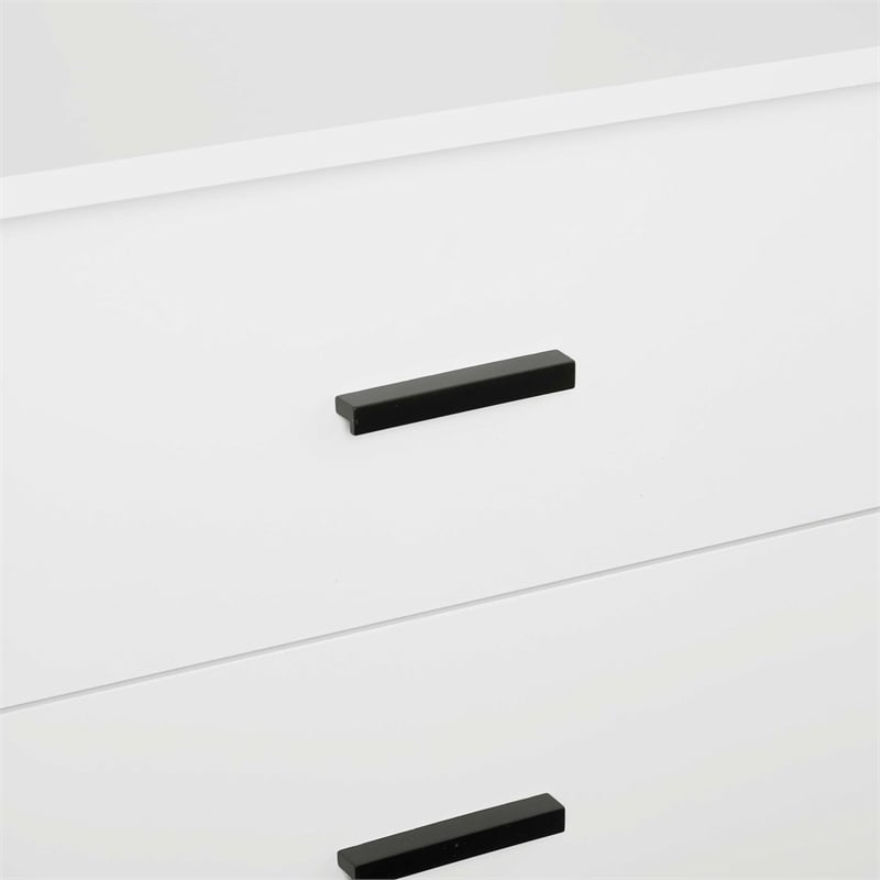 Lee Wardrobe Closet 1.0 from Engineered Wood in White - Set of 2