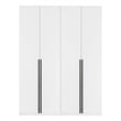 Lee Wardrobe Closet 1.0 from Engineered Wood in White - Set of 2
