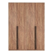 Lee Wardrobe Closet 2.0 from Engineered Wood in Golden Brown - Set of 2