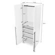 Lee Wardrobe Closet 3.0 from Engineered Wood in White - Set of 2