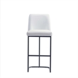 Manhattan Comfort Serena Barstool with Steel Base in White (Set of 3)