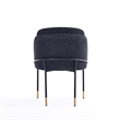 5-Piece Hathaway 47.24 Round Solid Wood Table with 4 Flor Dining Chairs in Black