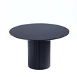 5-Piece Hathaway 47.24 Round Solid Wood Table with 4 Flor Dining Chairs in Gray