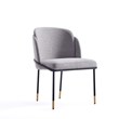 5-Piece Hathaway 47.24 Round Solid Wood Table with 4 Flor Dining Chairs in Gray