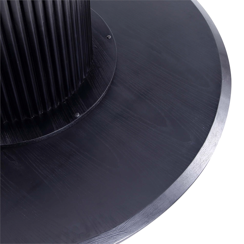 5-Piece Hathaway 47.24 Round Solid Wood Table with 4 Flor Dining Chairs in Wheat