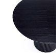7-Piece Hathaway Round Solid Wood Dining Table with 6 Dining Chairs in Black