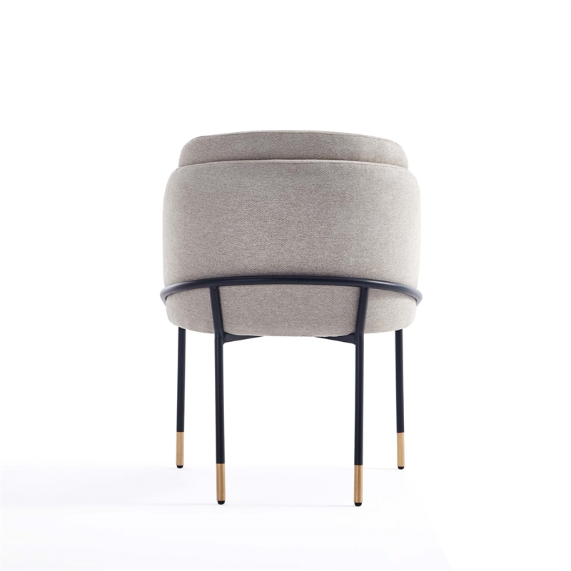 7-Piece Hathaway Round Solid Wood Dining Table with 6 Dining Chairs in Wheat