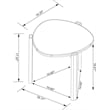 Manhattan Comfort Gales End Table from Engineered Wood in Pistachio Green