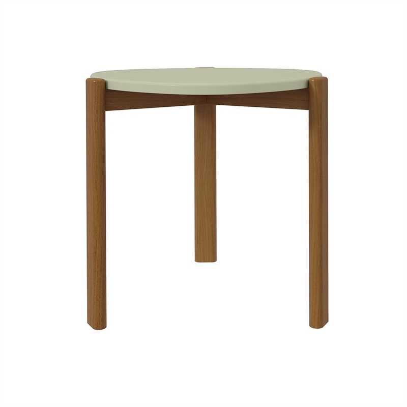 Manhattan Comfort Gales End Table from Engineered Wood in Pistachio Green