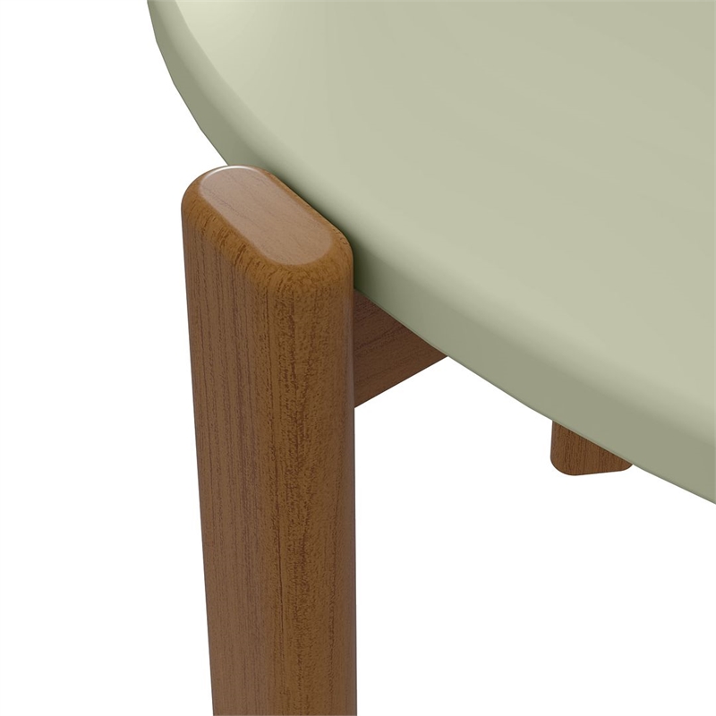 Manhattan Comfort Gales End Table from Engineered Wood in Pistachio Green