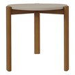 Manhattan Comfort Gales End Table from Engineered Wood in Beige