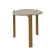 Manhattan Comfort Gales End Table from Engineered Wood in Beige
