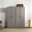 Hopkins Storage Closet from Engineered Wood 3.0 in Gray - Set of 2
