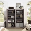 Hopkins Storage Closet from Engineered Wood 3.0 in Gray - Set of 2