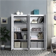 Hopkins Storage Closet from Engineered Wood 3.0 in White - Set of 2