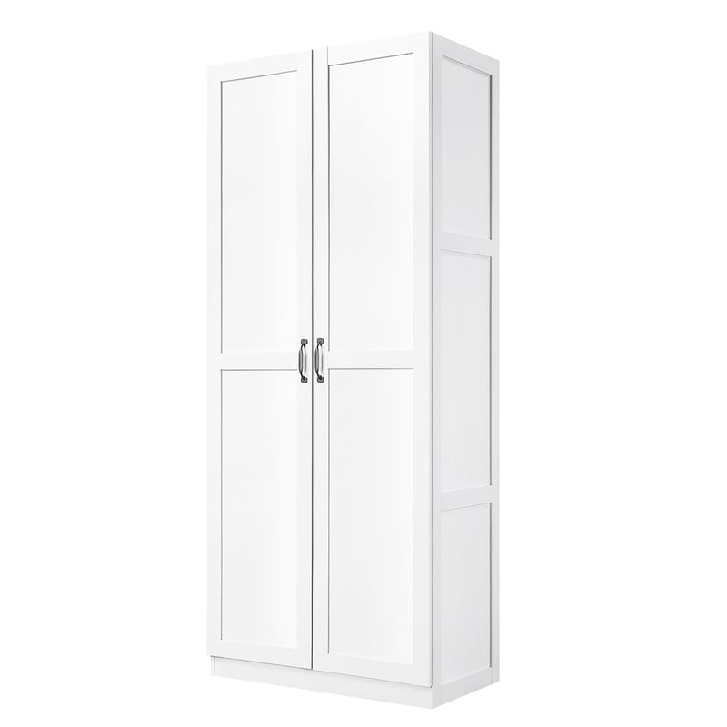 Hopkins Storage Closet from Engineered Wood 3.0 in White - Set of 2