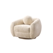 Manhattan Comfort Tribeca Accent Chairs with Solid Wood Base in Beige - Set of 2