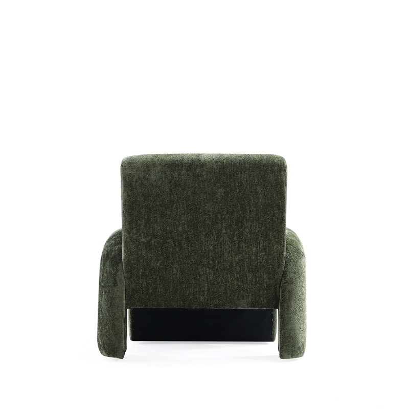 Verandah Accent Chairs with Solid Wood Frame in Olive Green - Set of 2