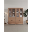 Manhattan Comfort Jodie Bookcase from Engineered Wood in Maple - Set of 2