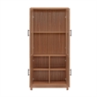 Manhattan Comfort Jodie Bookcase from Engineered Wood in Maple - Set of 2