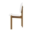 Manhattan Comfort Gales Dining Chair from Engineered Wood in White - Set of 4