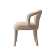 Palmer Dining Armchair with Solid Wood Frame in Gold Dust - Set of 2